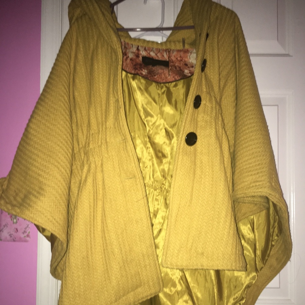 Steve Madden Mustard Yellow Poncho
